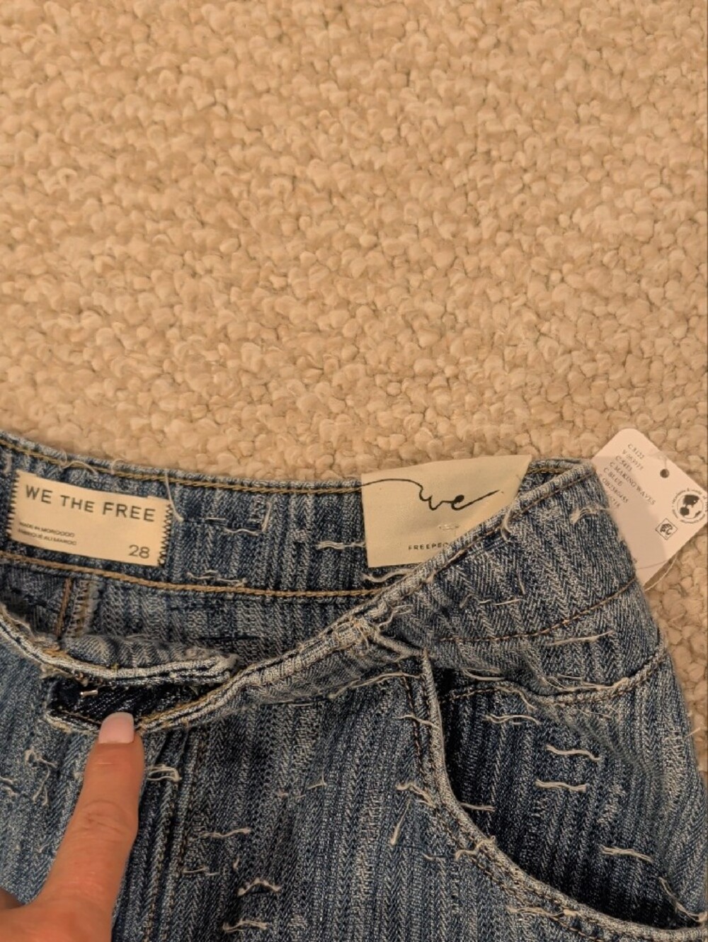 We The Free Front Row Wide Leg Flare Jeans - Picture 5 of 7
